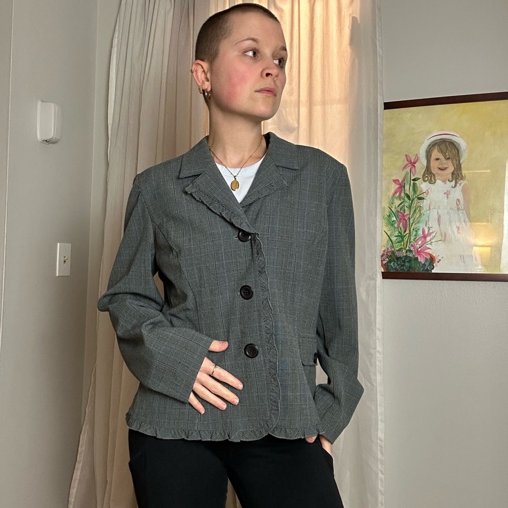 Emma James Gray Blazer Suit Jacket